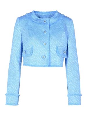 DOLCE & GABBANA: カジュアルジャケット - カジュアルジャケット - ライトブルー