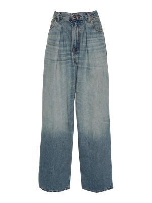 HAIKURE: Jeans évasés - Jean Bootcut - Foncé Délavé