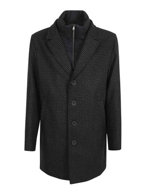 HERNO: short coats - Pied De Poule Coat