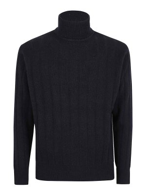 LARDINI: U-Boot-Ausschnitt - U-Boot-Pullover - Blau