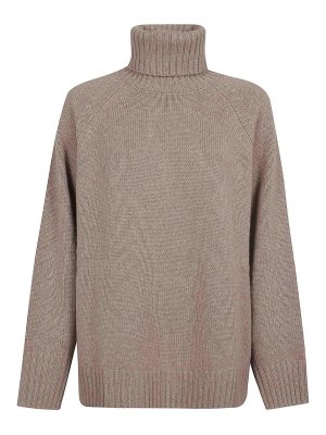 P.A.R.O.S.H.: U-Boot-Ausschnitt - U-Boot-Pullover - Beige