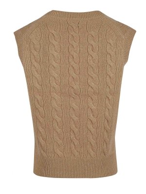 POLO RALPH LAUREN: Gilets tricot - Gilet - Camel