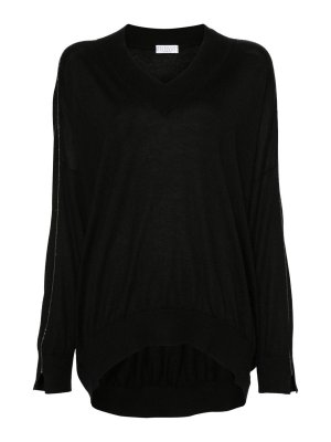 BRUNELLO CUCINELLI: v necks - Long Sleeve V-Neck Sweater