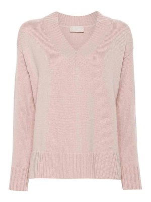 DRUMOHR: v necks - Long Sleeve Oversize V-Neck Sweater