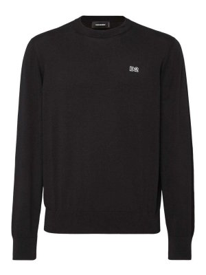 DSQUARED2: Pull col rond - Pull Col Rond - Noir