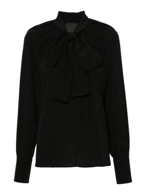 GIVENCHY: blouses - Blouse With Knot Collar