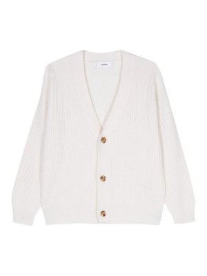 LARDINI: Cardigans - Cardigan - Creme