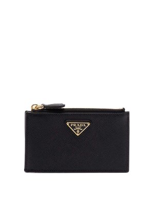 PRADA: wallets & purses - Saffiano Leather Card Holder