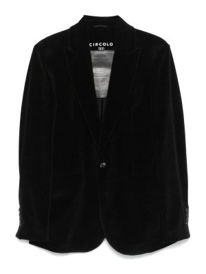 CIRCOLO 1901: casual jackets - Velvet Single-Breasted Jacket