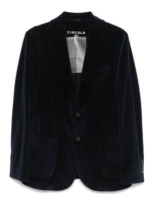 CIRCOLO 1901: casual jackets - Velvet Single-Breasted Jacket