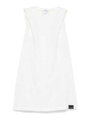 Courreges: Tops y camisetas sin mangas - Top - Blanco