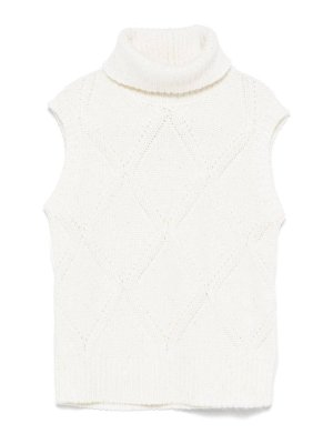 FABIANA FILIPPI: Gilets tricot - Gilet - Beige