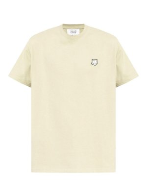 MAISON KITSUNÉ: t-shirt - T-shirt in cotone con testa di volpe