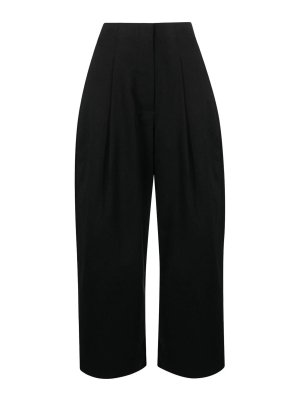 STUDIO NICHOLSON: casual trousers - Wide Leg Cotton Trousers