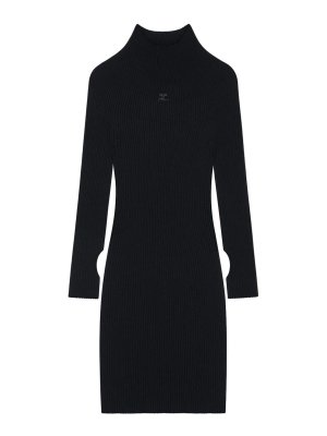 Courreges: Vestidos cortos - Vestido Corto - Negro