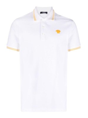 VERSACE: polo shirts - Logo Piquet Polo Shirt