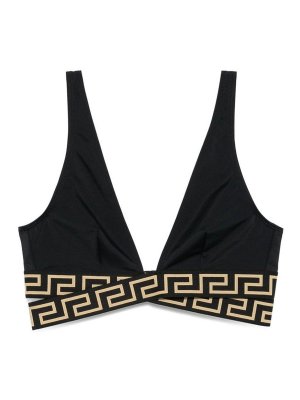 VERSACE: Bikinis - Maillot De Bain - Noir