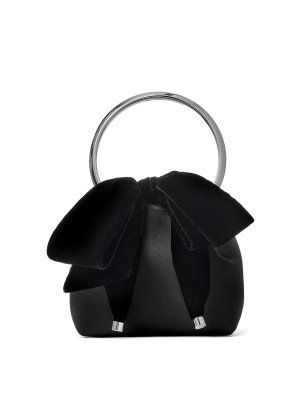 JIMMY CHOO: cross body bags - Bon Bon Leather Bucket Bag