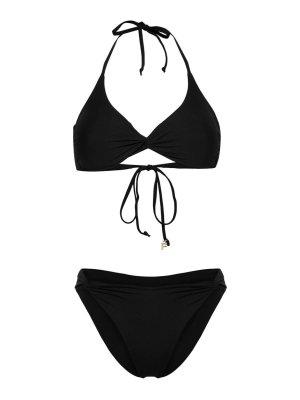Elisabetta Franchi Chain One-Piece Swimsuit - Black