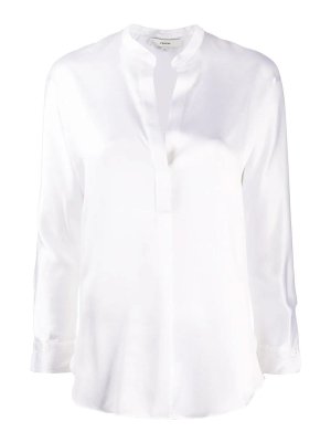 VINCE: blouses - Band Collar Blouse