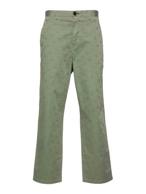 PAUL SMITH: Trousers Shorts - Monogram-Jacquard Straight Trousers