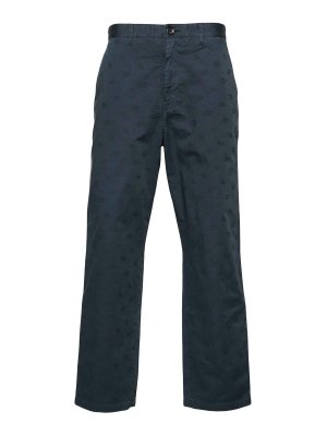 PAUL SMITH: Trousers Shorts - Monogram-Jacquard Straight Trousers