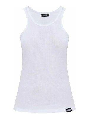 DSQUARED2: Tops & Tank tops - Logo-Patch Tank Top
