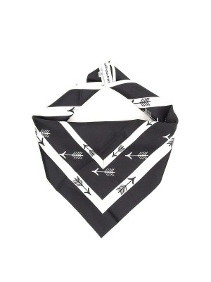 Self Portrait: scarves - Scarf Black White