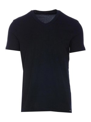 Tシャツ・カットソー BRUNELLO CUCINELLI Men T-shirt Blue M0B138440 CD325 Brunello Cucinelli Layered T-Shirt - Blue - Men