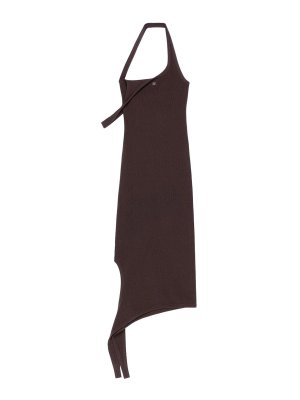 Courreges: Vestidos largos - Vestido Largo - Marrón