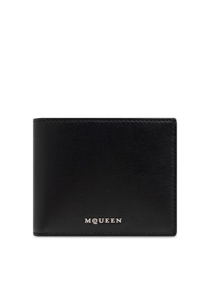 ALEXANDER MCQUEEN: wallets & purses - Calf Leather Wallet With Logo