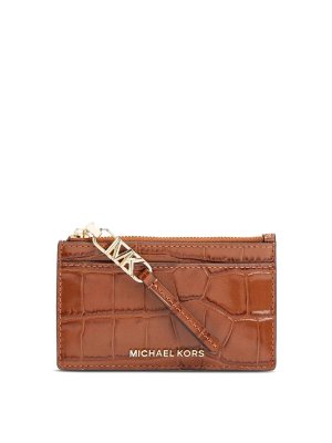 MICHAEL KORS: Clutch - Pochette - Marron