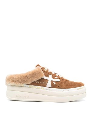 PREMIATA: Chaussures à lacets - Chaussures À Lacets - Marron