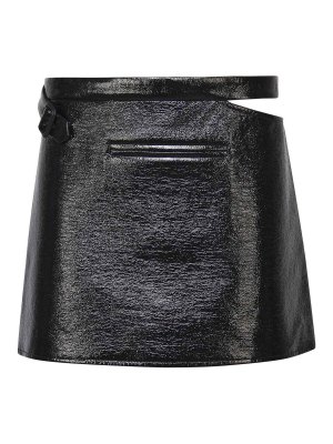 Courreges: mini skirts - Glossy Miniskirt