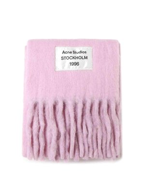Acne Studios: scarves - Fringed Scarf Logo