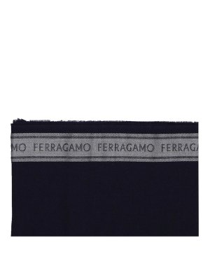 SALVATORE FERRAGAMO: Écharpes - Écharpe - Bleu