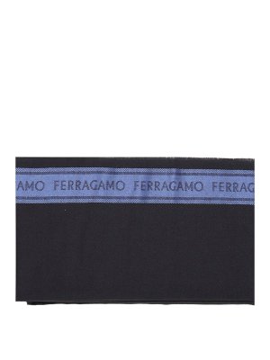 SALVATORE FERRAGAMO: Écharpes - Écharpe - Bleu