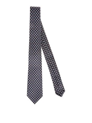 KITON: Corbatas y pajaritas - Corbata - Azul