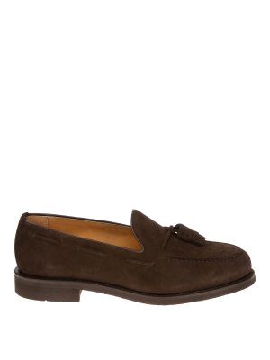 靴 J.M. WESTON MARRON LOAFER WITH TASSEL 6E JM Weston Chocolate Brown Meleze 180 Split Toe Penny Loafers