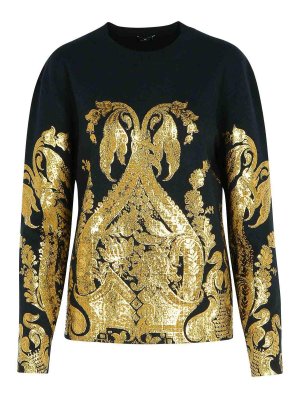 ETRO: crew necks - Black Wool Sweater