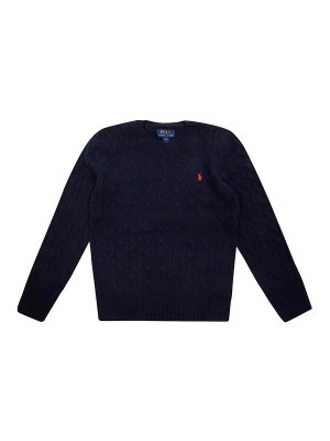 RALPH LAUREN: U-Boot-Ausschnitt - U-Boot-Pullover - Dunkelblau