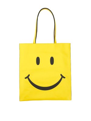 MOSCHINO: cross body bags - Smiley Shopper Bag