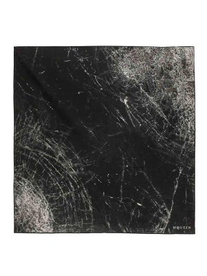 Y-3 Jacquard logo wool blend scarf - Black - Men | FH9283