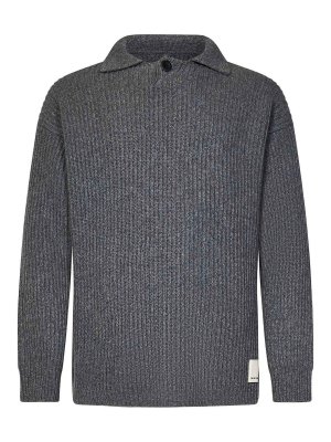 EMPORIO ARMANI: crew necks - Wool Blend Knit Sweater