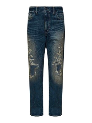 RALPH LAUREN RRL: bootcut jeans - Slim Fit High Waist Jeans