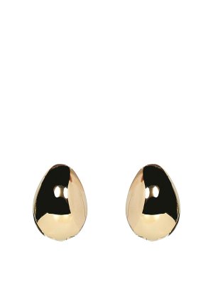 COPERNI: Earrings - Bass C-Shaped Logo Hoop Earrings