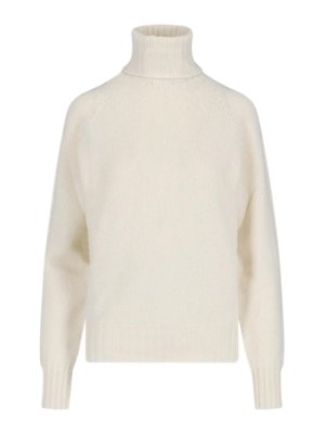 MA'RY'YA: U-Boot-Ausschnitt - U-Boot-Pullover - Weiß