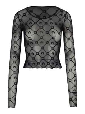 MARINE SERRE: Tops & Débardeurs - Top - Noir