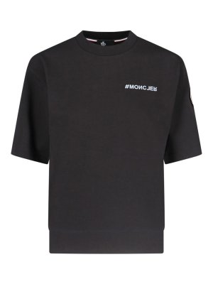 MONCLER: Tシャツ - Tシャツ - 黒