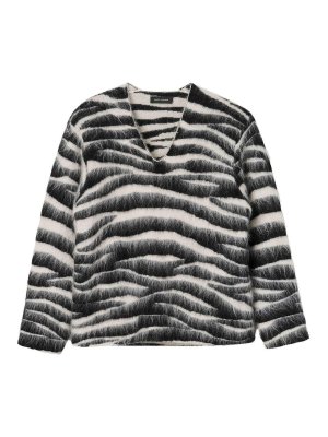 MARC JACOBS: boat necks - Brushed Zebra sweater